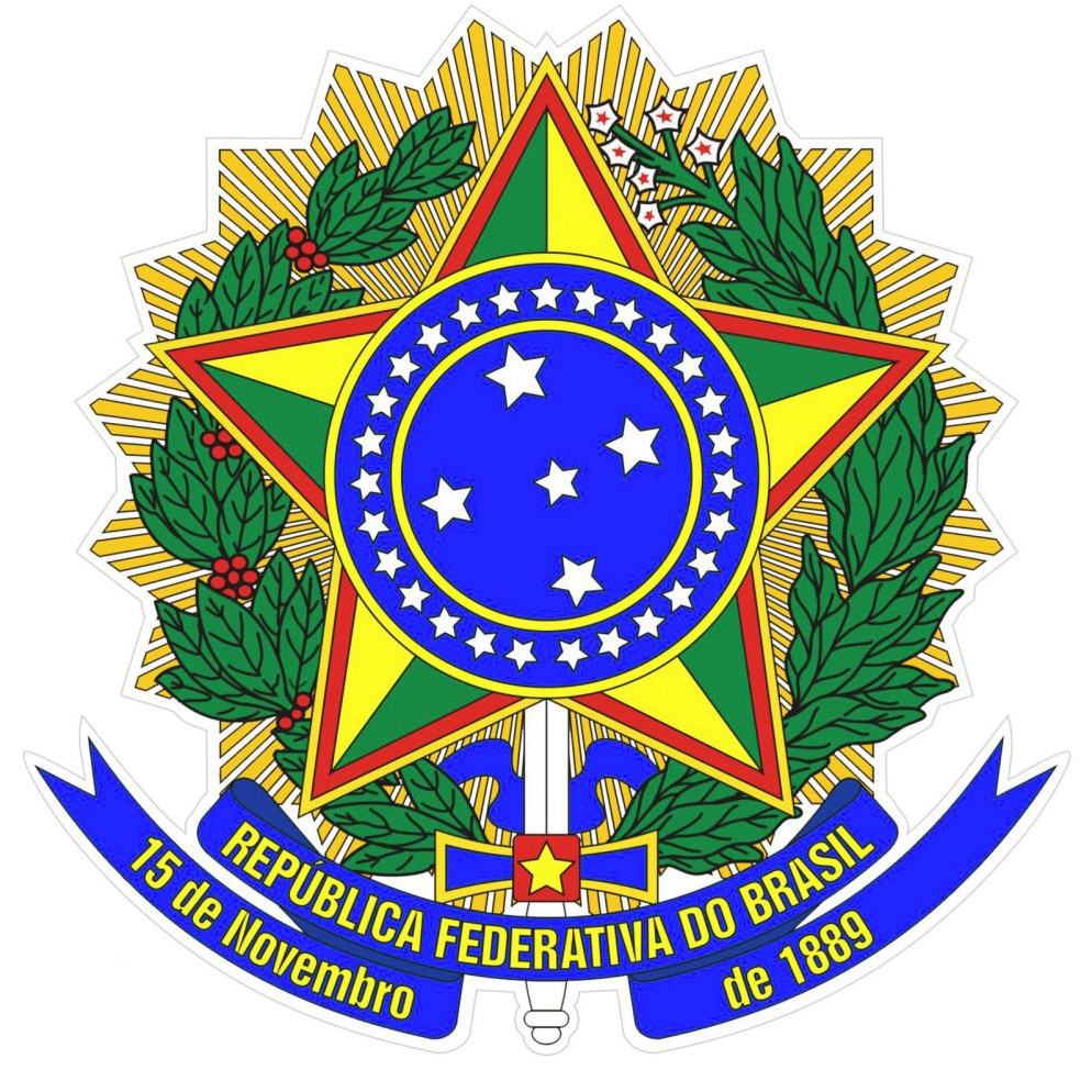adesivo brasao da republica federativa do brasil 2